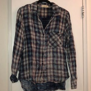 Bella Dahl plaid shirt